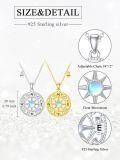 wholesale 925 Sterling Silver Compass Necklace Pendant-0-5