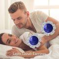 wholesale 925 Sterling Silver Blue Stone Round Stud Earrings-0-5