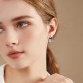 wholesale 925 Sterling Silver Cute Axolotl Hoop Earrings With Rose Gold Accents-0-1