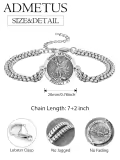 wholesale 925 Sterling Silver Saint Michael Protect Us Charm Bracelet with Extender Chain for Men Women -0-1