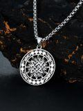 wholesale Celtic Sun Necklace For Men Women S925 Sterling Silver Viking Sun Pendant Necklace For Fathers Day Christmas Anniversary Birthday For Him Husband Boyfriend -0-4