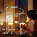 wholesale 925 Sterling Silver Religious Bracelet with Saint Medal and Cross Charm Religious Gift for Women Men-0-4