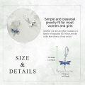 wholesale 925 Sterling Silver Blue Enamel Dragonfly Leverback Earrings for Women Girls Gifts Jewelry Accessories-0-1