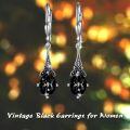 wholesale Sterling Silver Austrian Crystal Vintage Drop Dangle Leverback Earrings-0-30