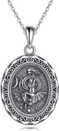 wholesale 925 Sterling Silver & Starry Night Pendant Necklace - Greek Goddess Nyx Mythological Jewelry Gift for Women-Nyx Goddess Necklace