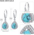 wholesale 925 Sterling Silver 12 Birthstone Trendy Dangle Earrings for Women Teens-0-2