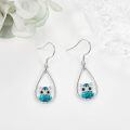 wholesale 925 Sterling Silver Teardrop Owl Earrings-0-3