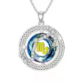 TOUPOP Sterling Silver Crystal Zodiac Necklace Constellation Pendant Gift-0-0