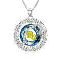 TOUPOP Sterling Silver Crystal Zodiac Necklace Constellation Pendant Gift-0-0