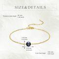 wholesale 14K Gold Black Tahitian Pearl Anklet for Women-0-3