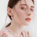 wholesale 925 Sterling Silver Heart Angel Girl Stud Earrings Gift for Women-0-6