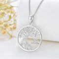 wholesale 925 Sterling Silver Celtic Tree of Life Pendant Necklace with Trinity Knot Design-0-4