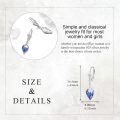 wholesale 925 Sterling Silver Purple Blue Fire Phoenix Drop Earrings Gift for Her-0-5