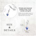 wholesale 925 Sterling Silver Purple Blue Dragon Head Drop Earrings Gift for Women-0-5