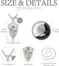wholesale 925 Sterling Silver St. Benedict Shield Protection Pendant Necklaces for Men Christian s-0-3