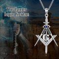 wholesale 925 Sterling Silver Blue Sapphire Medieval Dagger Cross Knife Pendant Necklace-0-1
