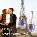 wholesale Sterling Silver Moonstone Lapis Lazuli Larimar Pink Opal Peridot Amethyst Earrings-0-12