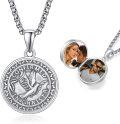 wholesale 925 Sterling Silver & Hypoallergenic Confirmation Locket Necklace Gift for Women with Adjustable Chain-0-0