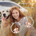 wholesale 925 Sterling Silver Dog Hoop Earrings for Women - Cute Puppy Gifts for Pet Owners-0-2