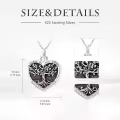 TOUPOP Sterling Silver Tree Of Life Urn Necklace For Ashes Memorial Keepsake-0-5