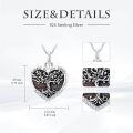 TOUPOP Sterling Silver Tree Of Life Urn Necklace For Ashes Memorial Keepsake-0-5