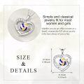 wholesale 925 Sterling Silver Volleyball Heartbeat Pendant Necklace  for Women-0-4
