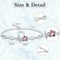 wholesale  Sterling Silver Crystal Butterfly Bracelet for Women Teens -0-1