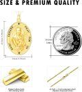 wholesale Gold 925 Sterling Silver Catholic Patron Saint Gerard Medal Necklace Pendant Amulet -0-3