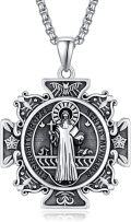 wholesale 925 Sterling Silver Jesus Christ INRI Cross Crucifix Pendant Necklace for Men & Women-0-0