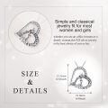 wholesale 925 Sterling Silver Mother Baby Giraffe Heart Pendant Necklace Platinum Plated Cz Crystal-0-3