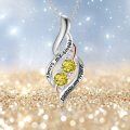 wholesale 925 Sterling Silver Twisted Pendant With Purple Stones-0-51