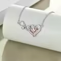 TOUPOP Sterling Silver Stone Stethoscope Caduceus Necklace Nursing Doctor Gift-0-1