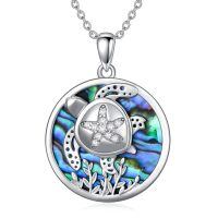 wholesale 925 Sterling Silver Sea Life Jewelry Set: Turtle & Starfish Charm Necklaces for Women - Unique Ocean Gift Ideas-B-Turtle