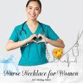 wholesale 925 Sterling Silver Birthstone Stethoscope Necklace Nurse Doctor Gift-0-5