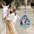 wholesale 925 Sterling Silver Abalone Shell Unicorn Pendant Necklace - Mother's Day Gifts for Her-0-5