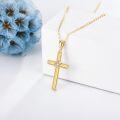 wholesale 14K Gold Diamond Cross Pendant Necklace for Women Fine s-0-2