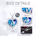 TOUPOP Sterling Silver Crystal Mother of 1-3 Kids Necklace-0-2