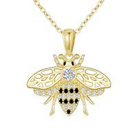 wholesale 14k Gold Bee Pendant Necklace-Bee