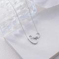 wholesale 925 Sterling Silver C Initial Butterfly Necklace Elegant Gift for Women-0-4