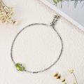 wholesale  Sterling Silver Gemstone Dainty Link Bracelet for Women -0-70