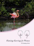 wholesale TOUPOP Flamingos Hoop Earrings For Women Sterling Silver Flamingos Earrings Jewelry For Women -0-4