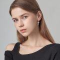 wholesale 925 Sterling Silver Cross Dangle Hoop Earrings for Women and Girls Religious  Ideas-0-2