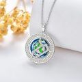 TOUPOP Sterling Silver Crystal Zodiac Necklace Constellation Pendant Gift-0-3