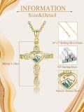 wholesale  Sterling Silver Mustard Seed Cross Pendant Necklace for Women -0-11
