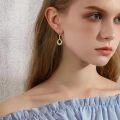 wholesale 10K Gold Celtic Knot Teardrop Leverback Dangle Earrings - Irish for Her-0-2