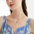 wholesale 925 Sterling Silver Green Jade Pendant With Zircon Accents And Enamel Detail-0-1