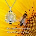 wholesale 925 Sterling Silver Sunflower Moon Hummingbird Turtle Cremation Urn Necklace for Ashes-0-5