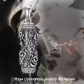 TOUPOP Sterling Silver Tree Of Life Cylinder Urn Pendant Necklace For Ashes Keepsake Memorial-0-3