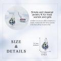 wholesale 925 Sterling Silver Abalone Shell Celtic Trinity Knot Leverback Earrings Triquetra Tree of Life s for Women Girls-0-4