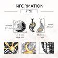 wholesale 925 Sterling Silver Yin Yang Sun & Moon Pendant Necklaces Couples Matching Set for Lovers Gift Idea-0-1